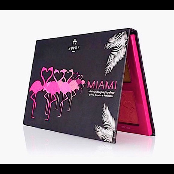 🆕🔥SHAINA B MIAMI BLUSH& HIGHLIGHT PALETTE STUNNING COLORS BEAUTIFUL ON SKIN - Picture 7 of 9